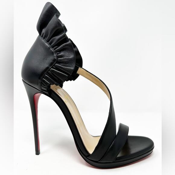 Christian Louboutin Colankle 120 Nappa Black Heel Pumps - Picture 9 of 14
